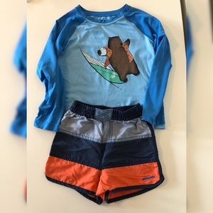 Patagonia toddler boy swim set 4T
